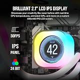 Corsair iCUE LINK AIO LCD Screen Module 2.1” IPS 24 RGB LEDs White view 4