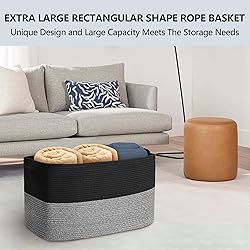 MEGASKET Extra Large Storage Baskets, 23.6" x