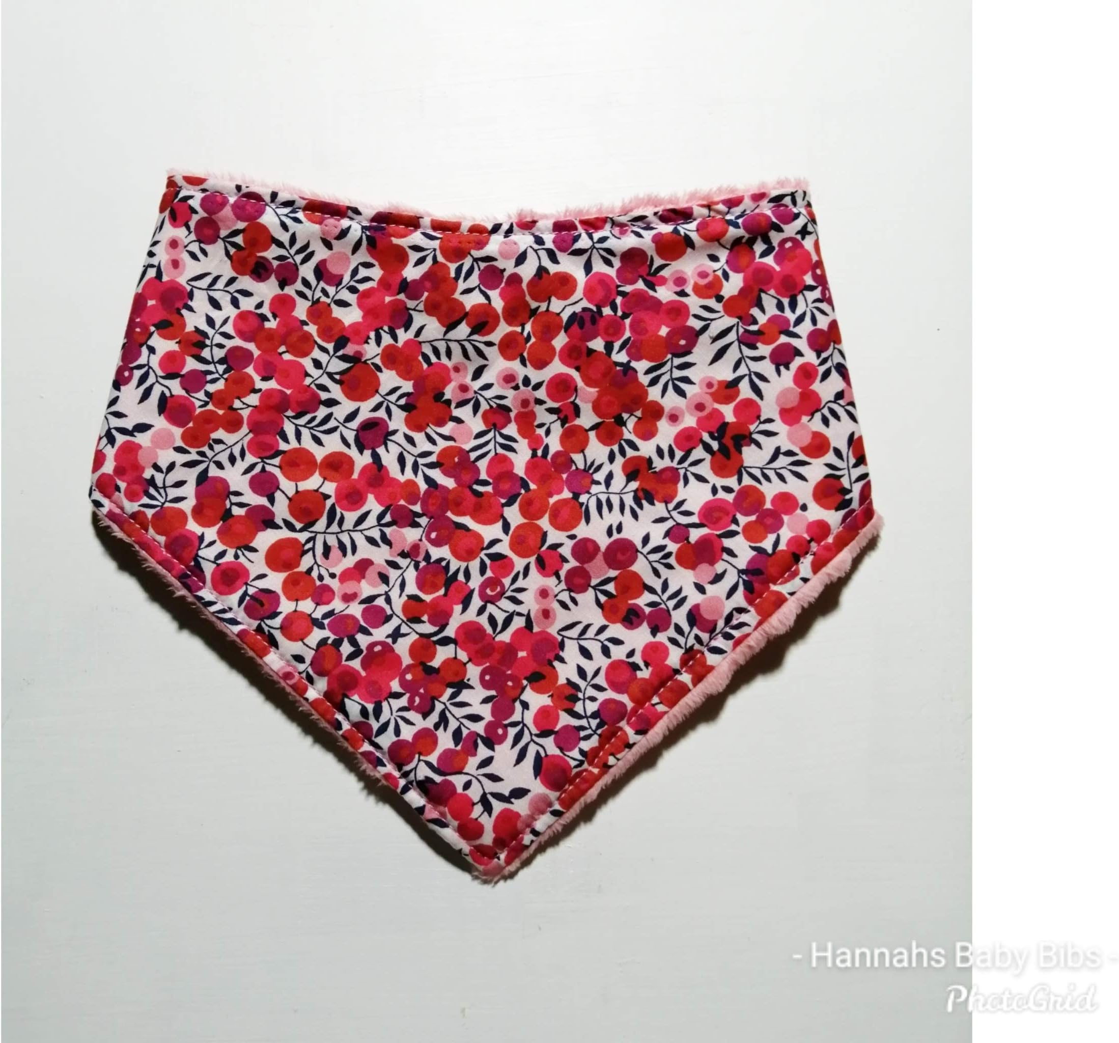 Liberty London pink dribble bib