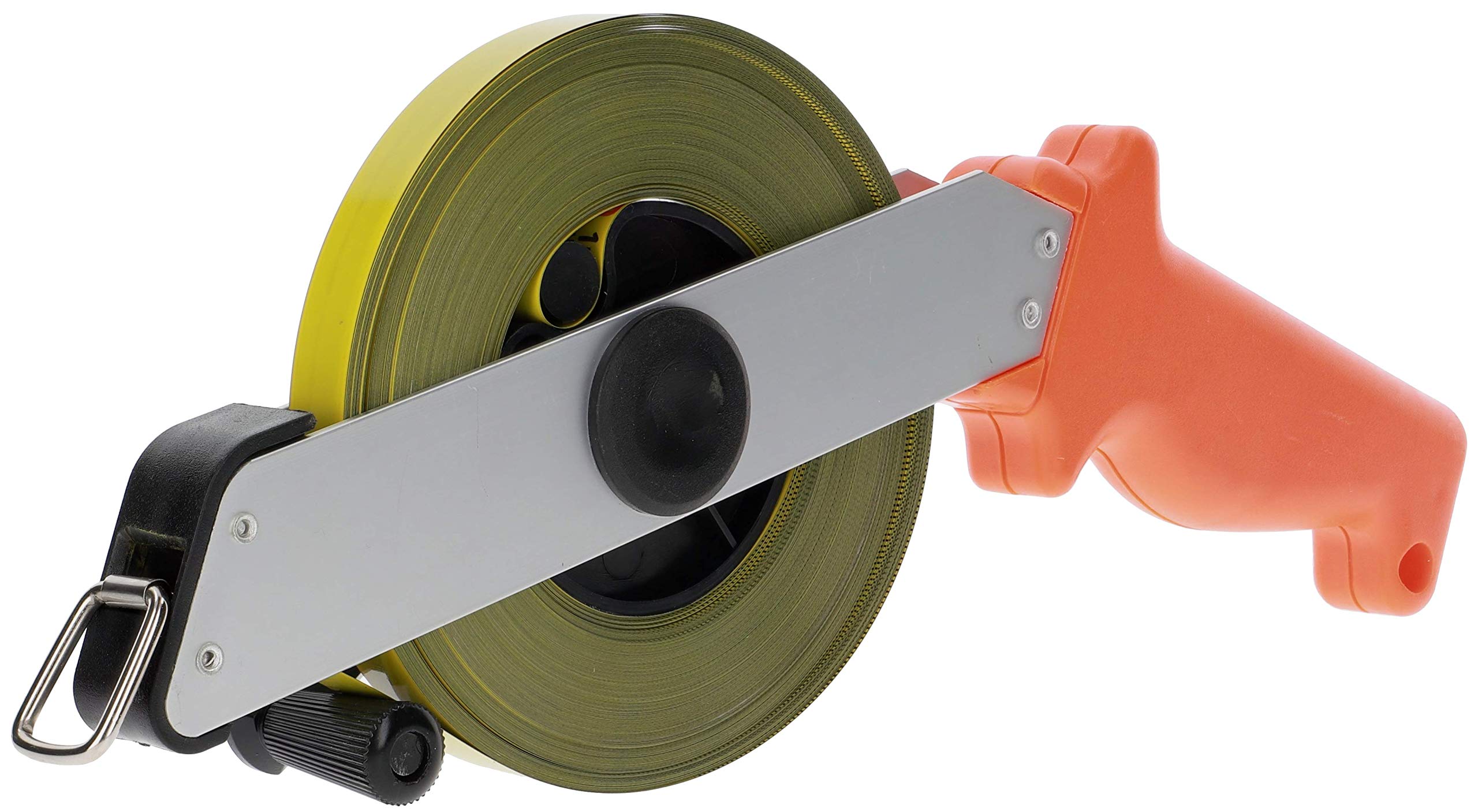 PRODIAMANT Tape Measure Length 50 m Tape Width 13 mm Aluminium Roll Measure with Handle