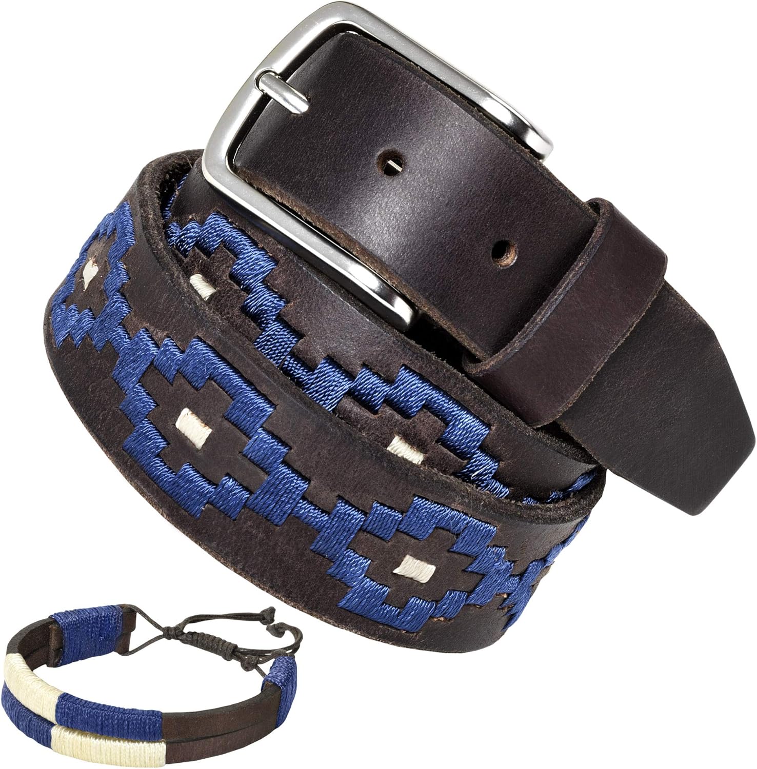 Cinturón argentino de piel Cinturones argentinos Polo PELPE con pulsera