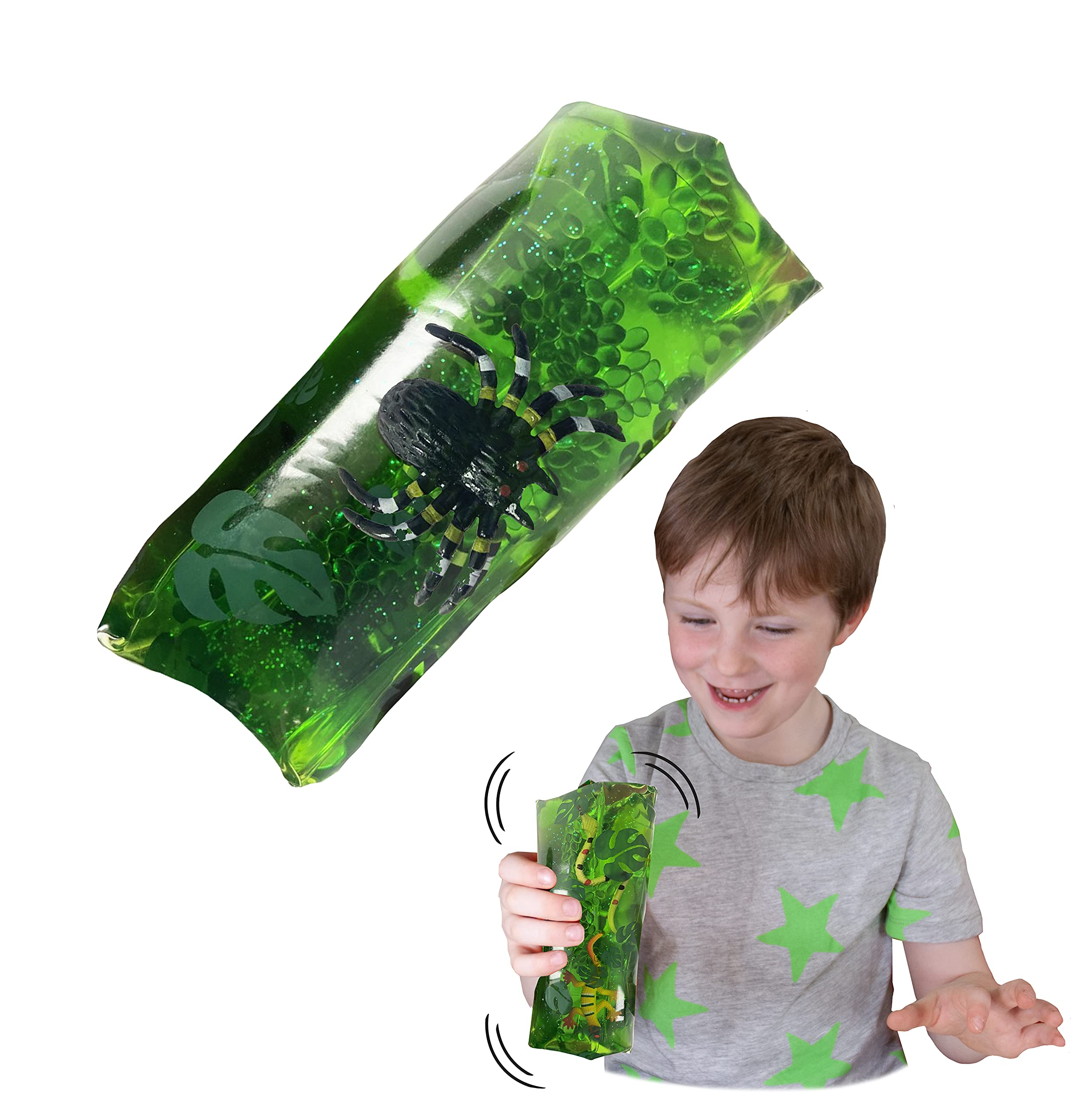 Wiggly Jiggly - Creepy Creatures from Deluxebase. Water Snake Fidget Toys for Stress & Anxiety Relief, Sensory Toy for Kids & Adults, Ideal for Autism and Party Favours.