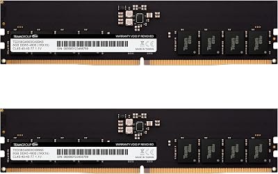 TEAMGROUP Elite DDR5 16GB Kit 2x8GB 4800MHz CL40 UDIMM Desktop RAM Upgrade