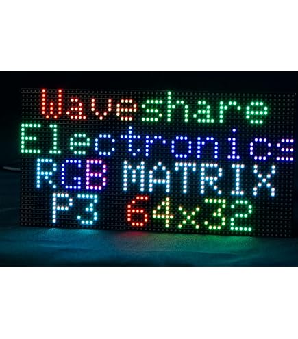 Waveshare RGB Full-Color LED Matrix Paneel, 3mm Pitch, 64×64 Pixels, Instelbare Helderheid Waveshare RGB Full-Color LED Matrix Paneel, 3mm Pitch, 64×64 Pixels, Instelbare Helderheid