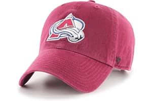 47 NHL Team Color Alternate Primary Logo Clean Up Adjustable Cap Dad Hat, Adult One Size Fits All