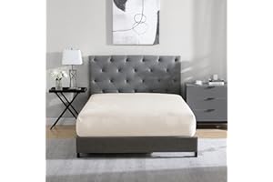 Cathay Home King Plush Fur Fitted Sheet - Ultra Soft & Thick Plush Fur - All Season Cozy Warmth - 12" Deep Pocket Fitted Sheet Only (King, Cream)