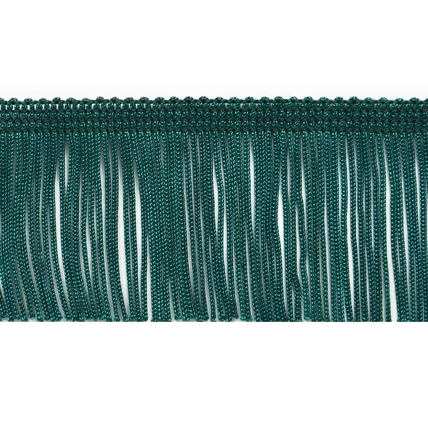 Trims by the Yard 2" Chainette Fringe Trim, Polyester-Made Decorative Fringe Trim, Versatile Fringes for Costumes, Uniforms, Home Decor, and Party Decorations, 5 yards, Teal