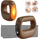 Xquyk Deep Tissue Percussion Muscle Massage Gun: with Heat, Adjustable Intensity and Speed, Super Quiet, USB-C Rechargeable, Portable, Pain Relief for Athletes and Everyone, Ideal Gift(Brown)
