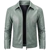 Leather Jacket Men Faux Leather Jackets Motorcycle Biker Coat Outwear