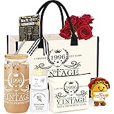 DOGMEM 40th 50th 60th Birthday Gifts for Women Tote Bag Birthday Gifts Set for Mom Wife Sister Grandma Birthday Gifts for Her