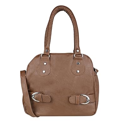 SAHAL PU Brown Shoulder Bag for Women