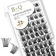 Lash Clusters B19 D Curl D-8-16MIX DIY Lash Extensions 72 Clusters Lashes B&Q LASH Wispy Eyelash Clusters Extensions Single Lashes Individual Lashes Cluster DIY at Home (B19,D-8-16MIX)