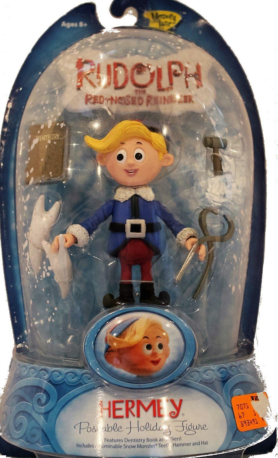 Rudolph the Red Nosed Reindeer Poseable Holiday Action Figure - Hermey