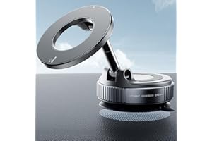 REOKILY Upgraded Suction Cup Phone Mount Nano Gel 360° Vacuum Magnetic Car Phone Holders for Your Car 110LBS Reinforced Mount for MagSafe Gym/Mirror for iPhone & Android