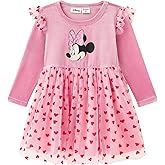Disney Princess Frozen Minnie Mouse Dress Girls Sparkle Ruffle Tulle Tutu Birthday Party Fall Outfits Clothes Baby to Toddler