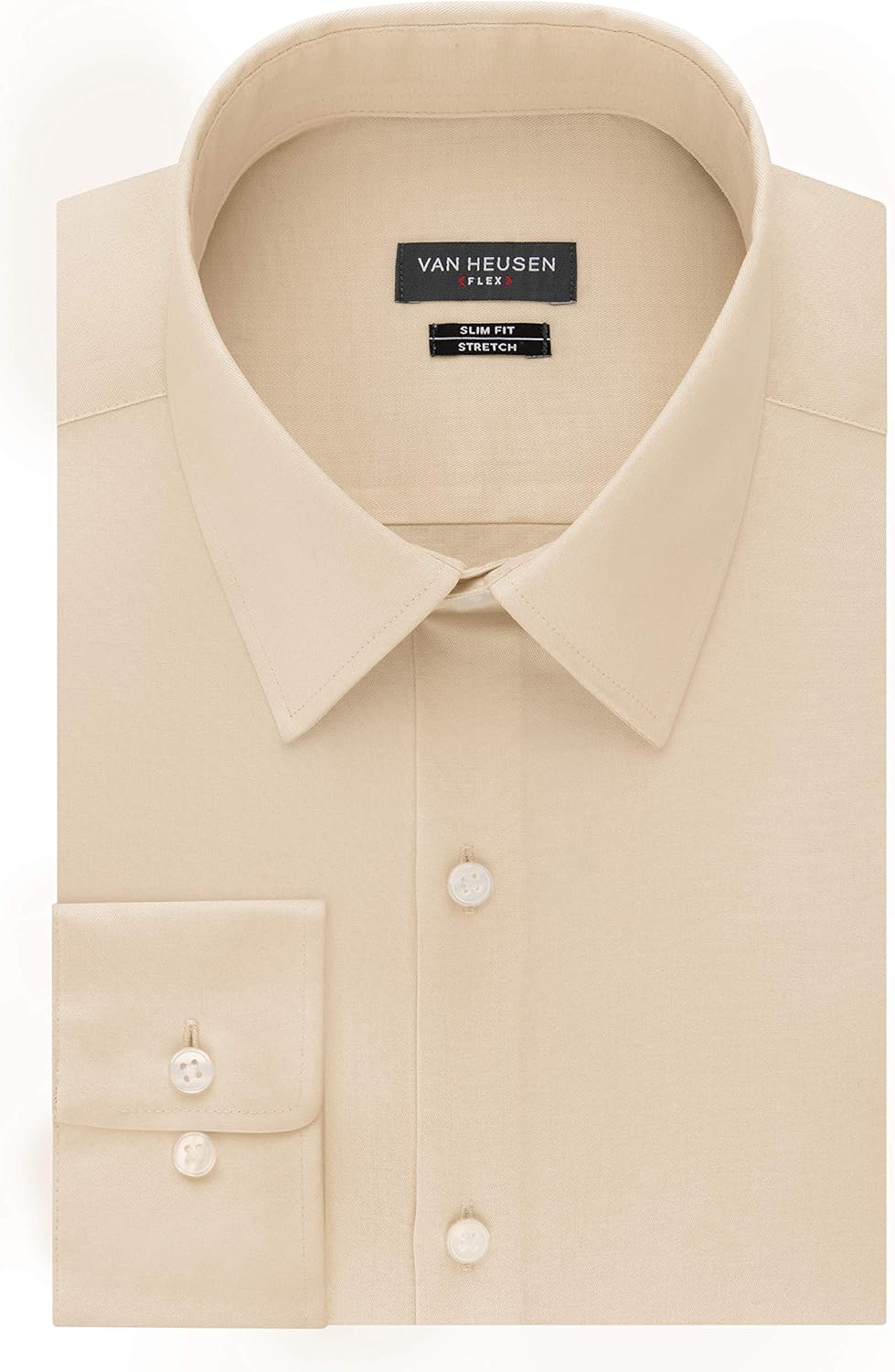 van heusen men's dress shirt slim fit flex collar stretch solid