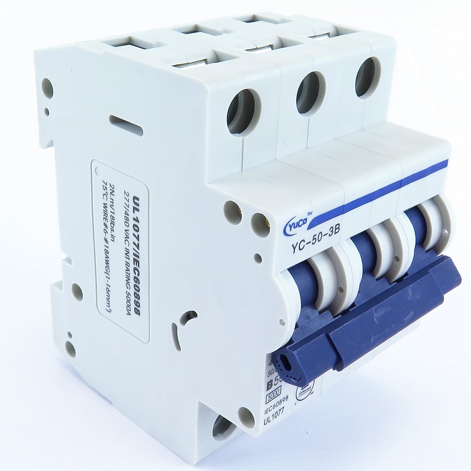 Автоматический выключатель синий. 