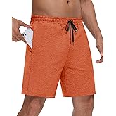 JWM Men's 7" Sweat Shorts Orange