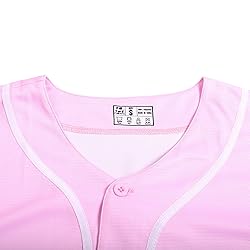 Pullonsy Men's Women's Baseball Jersey Full Button