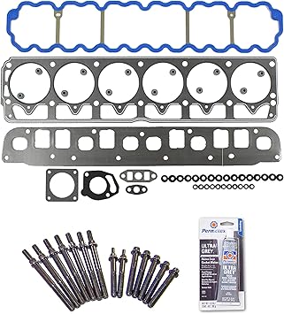 Amazon Com Head Gasket Set Head Bolt Kit Fits 96 98 Jeep Cherokee 4 0l L6 Ohv 12v Cu 242 Vin S Automotive