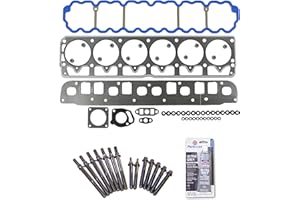 CAR PARTS WIZ CPWK38 Head Gasket Set Head Bolt Kit Fits: 96-98 Jeep Cherokee 4.0L L6 OHV 12v Cu.242 VIN S