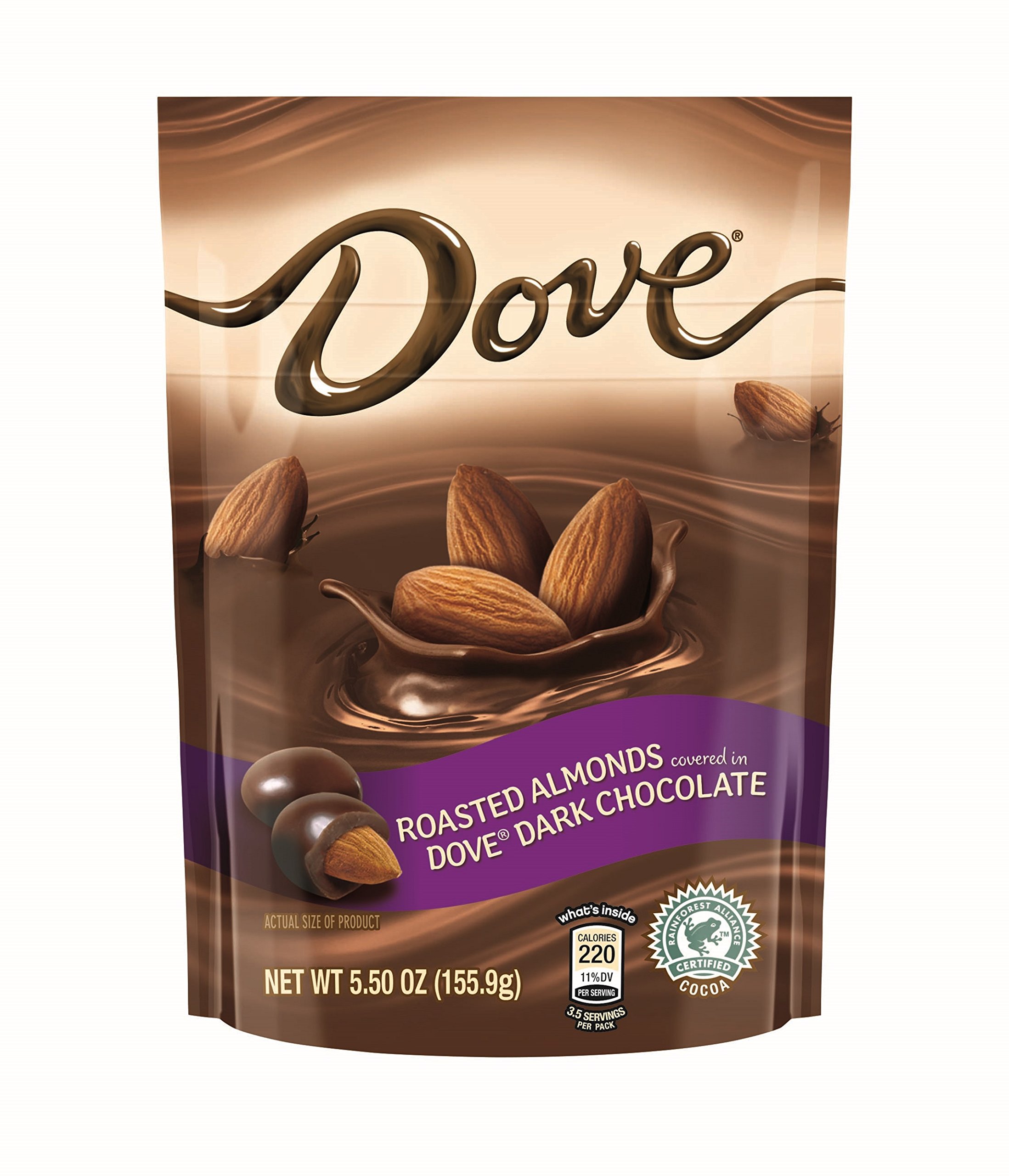 Dove Milk Chocolate Covered Almond Candy Pouch, 5.5 Ounce