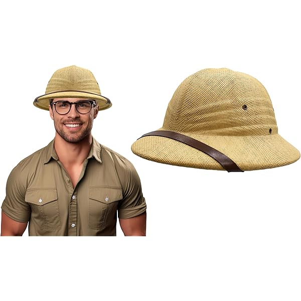 百々千晴　dodojean OVERSIZED SAFARI HAT WITHMOONS Jungle Safari Hat Pitch Meshed Helmet Boonie Bush