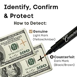 Dri Mark 30 Pack Counterfeit Bill Detector Marker