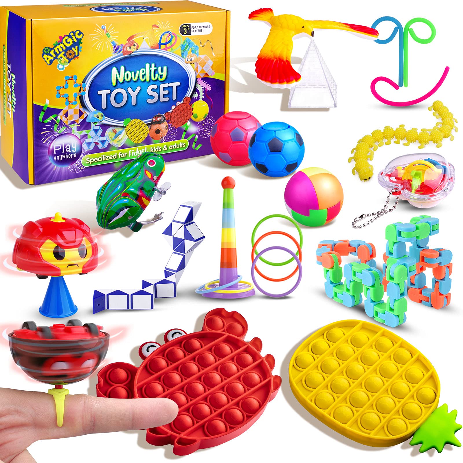 Buy Armgic Fidget Box, Stress Toy Set, Including Novelty and Funny