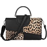 Reberomantique Women's Snakeskin Flap Tote Top Handle Satchel Handbag Pu Leather Clutch Purse Casual Shoulder Crossbody Bag