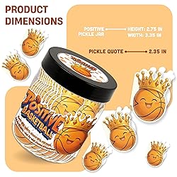 Positive Basketball Jar With 60 Daily Affirmation