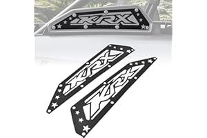 SAUTVS Aluminum Air Intake Cover Grill for Kawasaki Teryx KRX KRX4 1000 2020-2025 Accessories, Black Metal Mesh Engine Side Vent Inlet Protection Cover Bezel, Enhanced Airflow & Durability(2PCS)