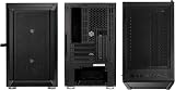 Kolink Citadel Mesh Micro ATX Case Black Tempered Glass Full Mesh Front view 4