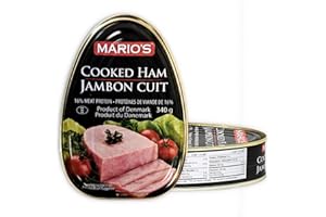 Cooked Ham 12 oz Mario's - Imported From Canada, 340 g (Pack of 1)