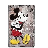 Disney Mickey Mouse Since 1928 Metal Wall Art - Vintage Mickey Mouse Sign for Kids' Bedroom, Play Room or Movie Room