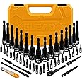 ELEAD 47-Piece Magnetic Nut Driver & Screwdriver Bit Set - Strong Magnetic Nut Drivers for Impact Drill, Power Nut Driver, Screwdriver Bit, Mini Ratcheting Wrench, Drill Bit Extension & Socket Adapter
