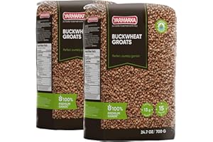 Yarmarka Farm Rosted Buckwheat Groats 700g/1.54lb Non GMO, Rich in Iron, Rich in Fibers and Minerals, Kosher, Diet Friendly (Pack of 2)