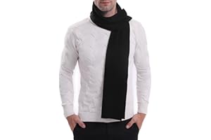BEENIUBEE Scarf for Men,100% Merino Wool Mens Scarf Winter,Warm Soft Cashmere Australian Wool Scarves for Cold Weather