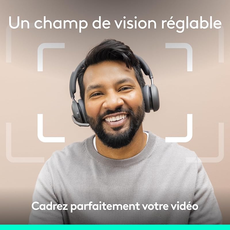 Brio 4K webcam, appels vidéo, micro anti-parasite