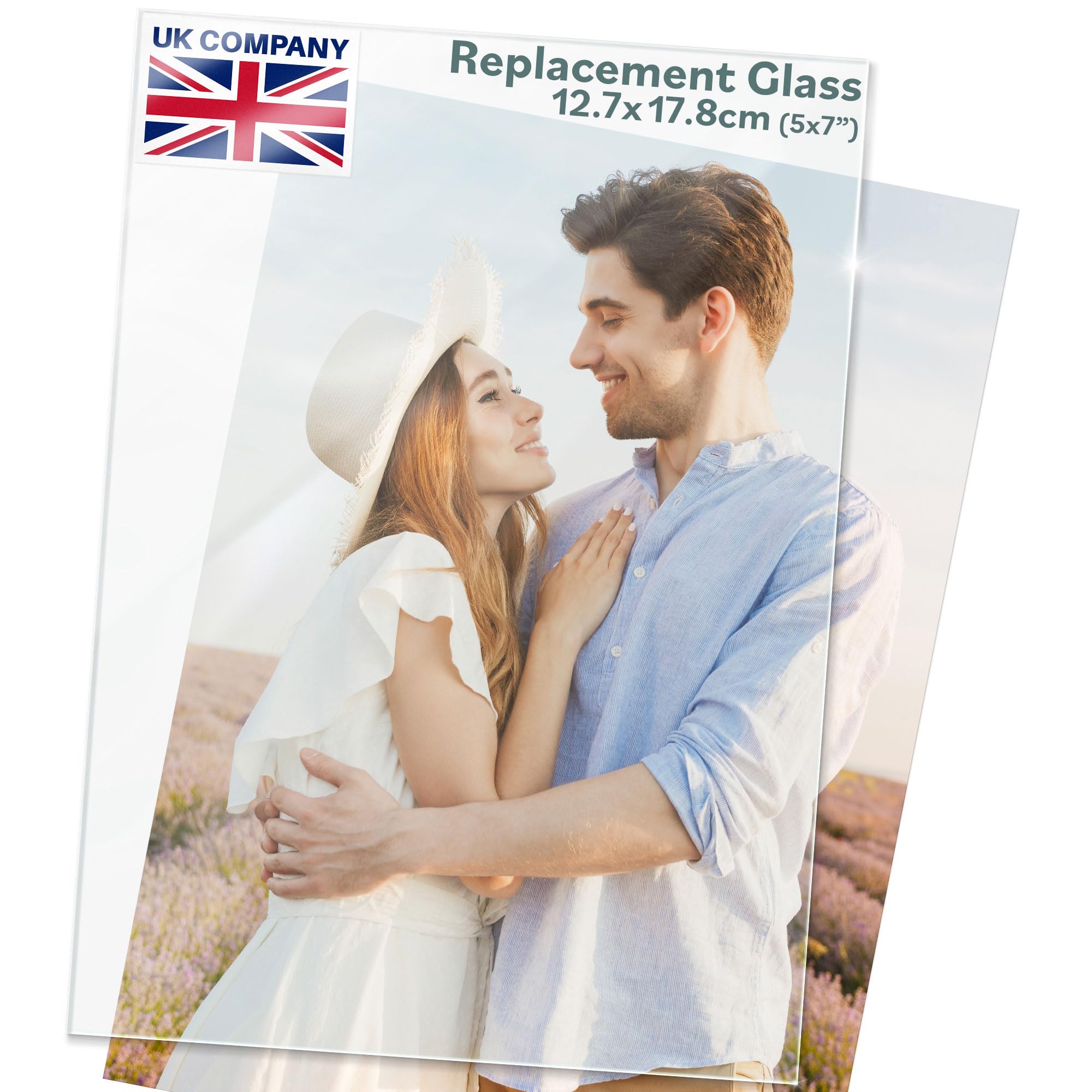 Langdon House Picture Frame Glass Replacements (Crystal Clear, 7x5, 3 Pack) High-Definition Glass Sheet