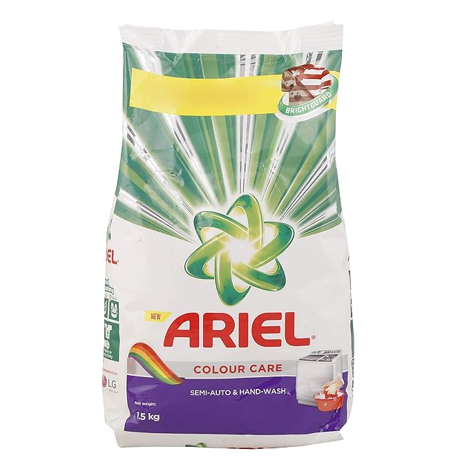 Ariel Colour Washing Detergent Powder, 1.5 Kg: Amazon.in: Health ...