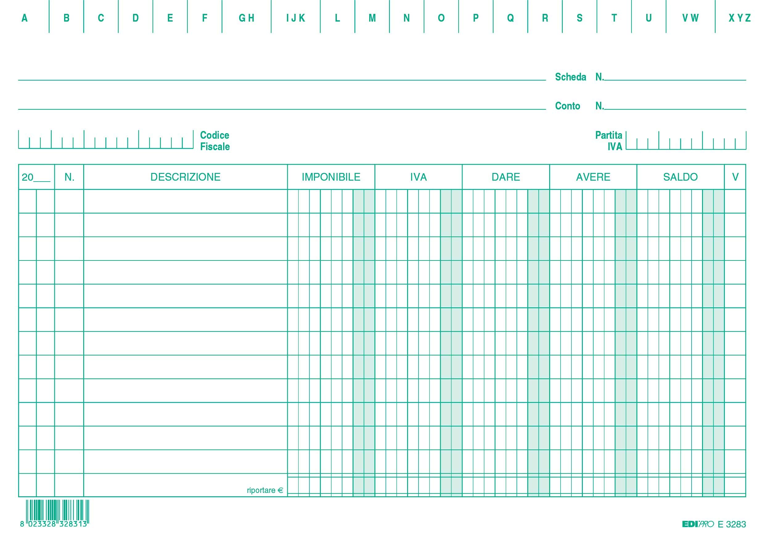EDIPRO - E3283VE - 100 Cards give/Have/Balance/Green VAT f.to 21x15