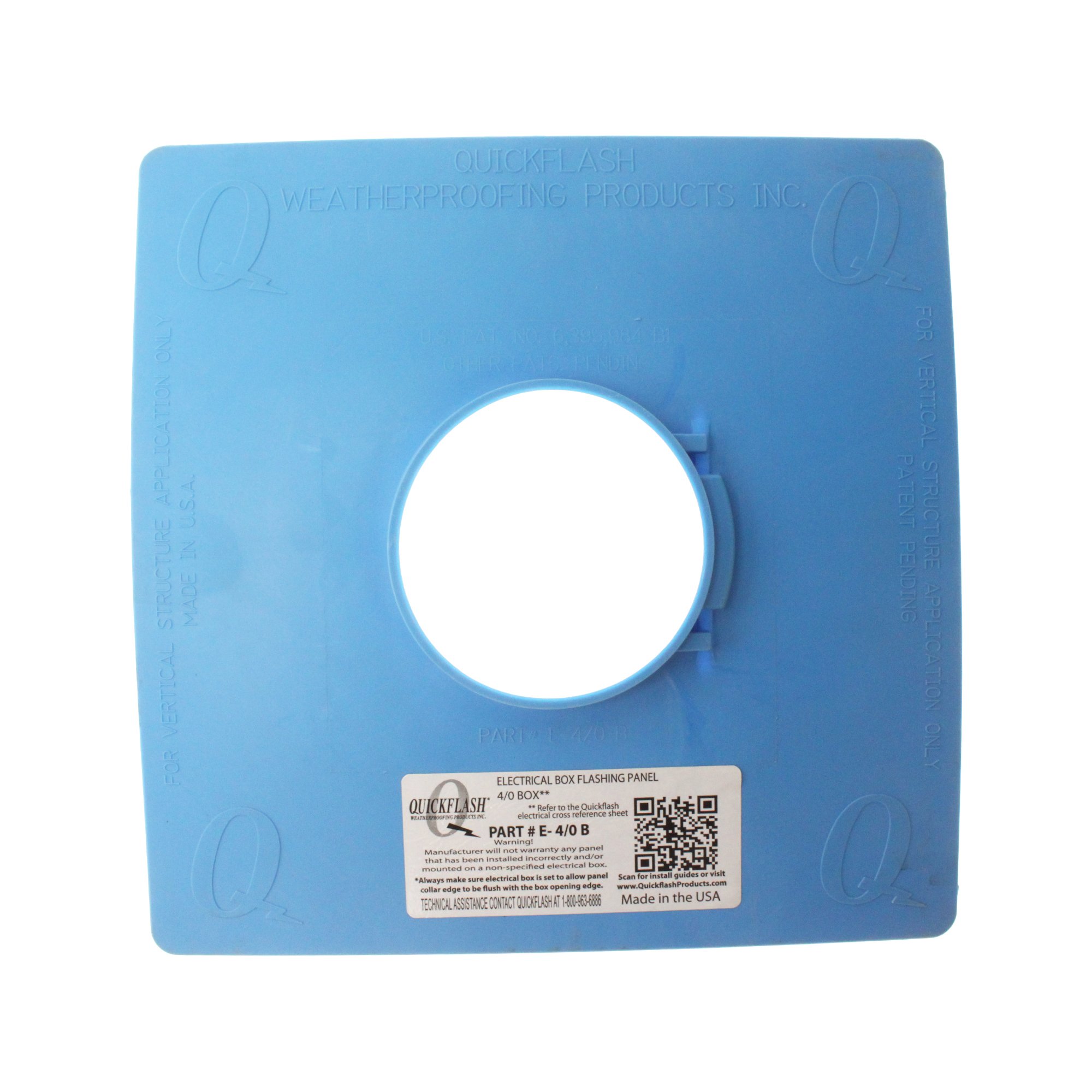 E-4/0-B Electrical 4/0 Box Flashing Panel