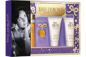Elizabeth Taylor White Diamonds Ladies Gift Set With Spray, Body Lotion, Body Wash & Perfume