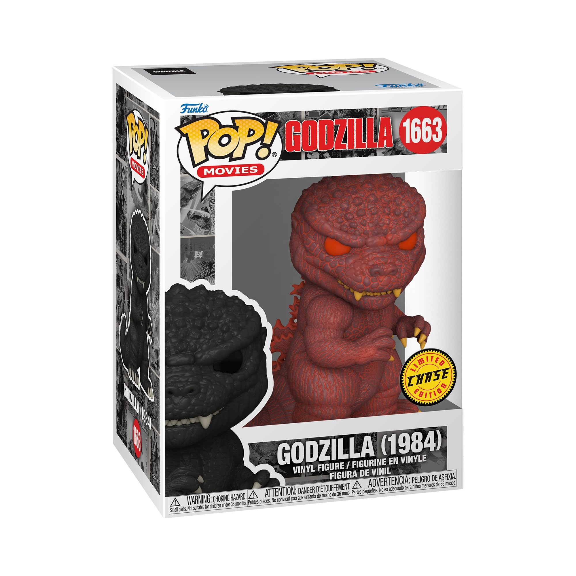 Funko POP Movies: Godzilla 70th Anniversary - Godzilla 1984-1/6 Odds for Rare Chase Variant - Collectable Vinyl Figure - Gift Idea - Official Merchandise - for Kids & Adults - Movies Fans