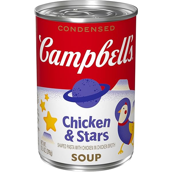 CAMPBELL’S CONDENSED KIDS CHICKEN AND STARS SOUP, 10.5 OZ CAN