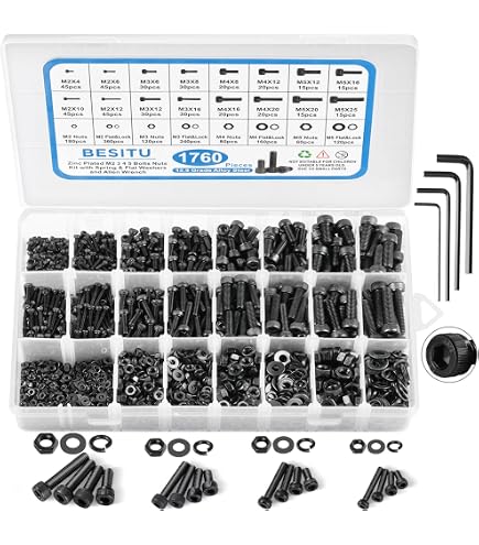 20pcs M3x10mm Socket Head Cap Screws 6063 Aluminum Hex Socket (Anodized Colors) (Silver