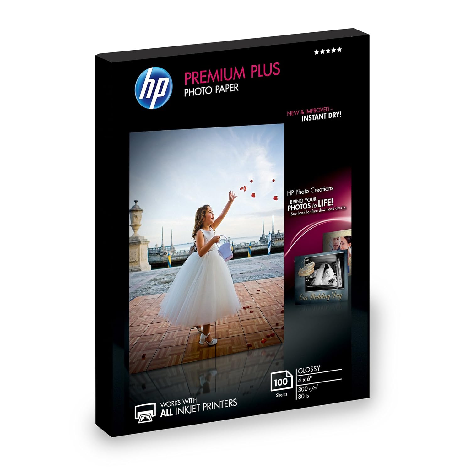 HP CR668A photo paper (102 x 152 mm, 123.83 x 33.34 x 180.98 mm