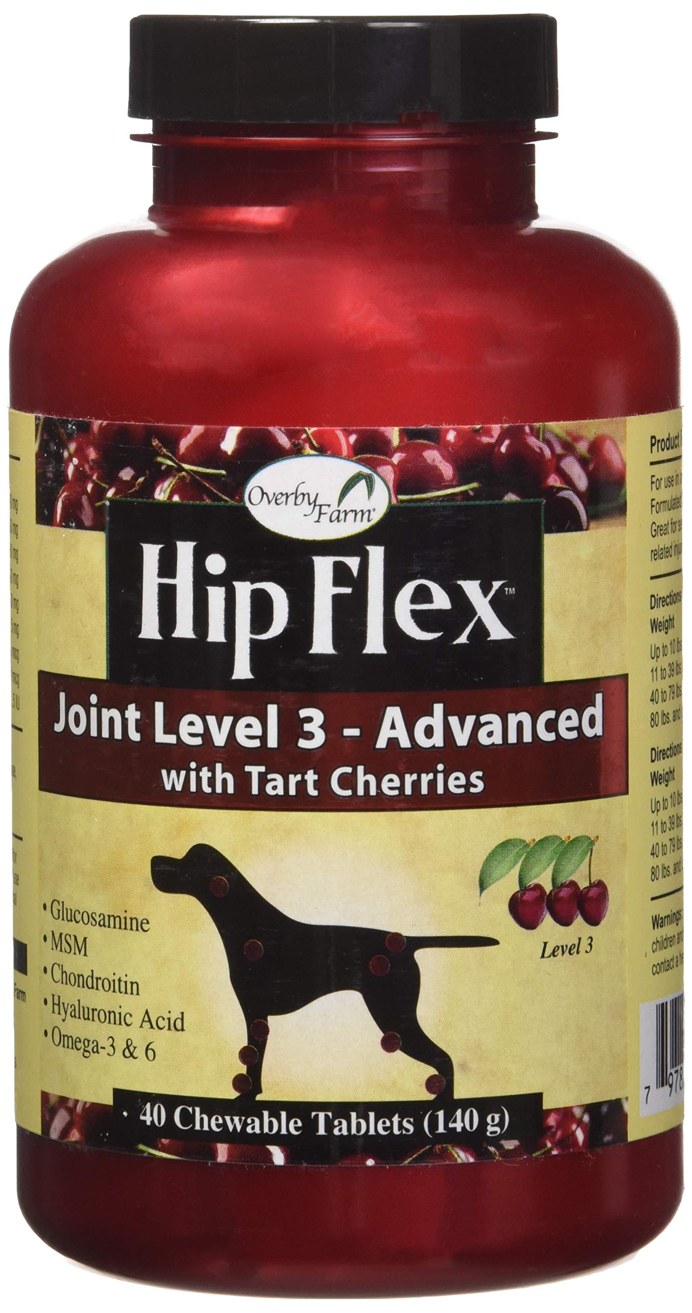 Overby Farm Hip Flex Joint Level 3 Advanced Care with Tart Cherries for