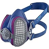 GVS ELIPSE Elastomeric Half Mask Respirator with Source Control with Replaceable and Reusable Filters Included, size S/M